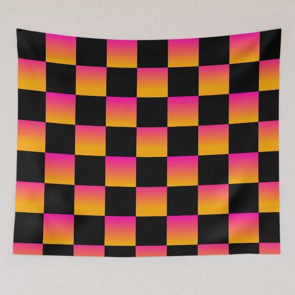 Item preview, Checkerboard Pink Orange designed and sold by Neon-Harvest.