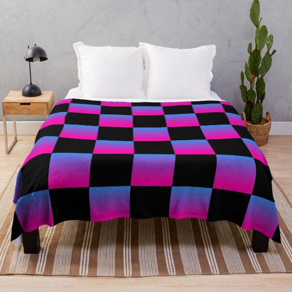 Item preview, Checkerboard Pink Blue designed and sold by Neon-Harvest.
