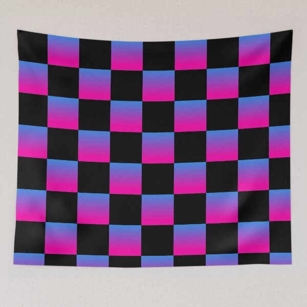 Item preview, Checkerboard Pink Blue designed and sold by Neon-Harvest.