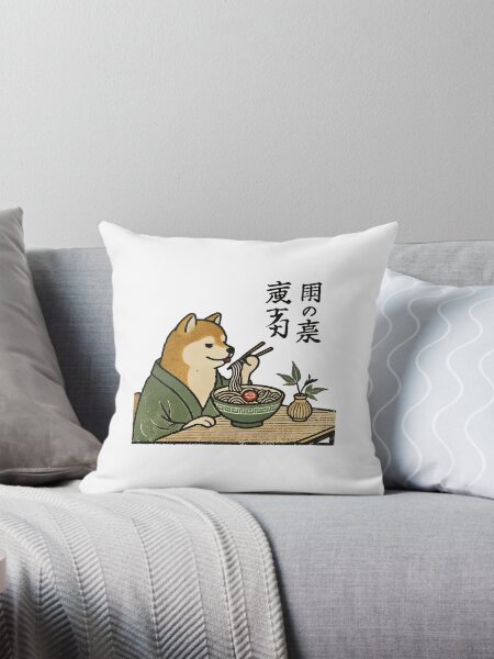 Artikel-Vorschau von Retro Japan Ukiyo-E Shiba Hund isst Ramen Nudeln, designt und verkauft von LuminOrb.