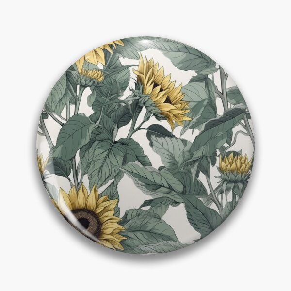 Item preview, Vintage Sunflowers warm tone palette designed and sold by PigmeArt.