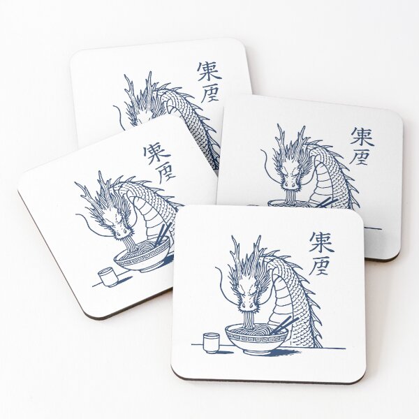 Item preview, Ukiyo-e Ramen Dragon Funny Kawaii Retro Aesthetic designed and sold by LuminOrb.