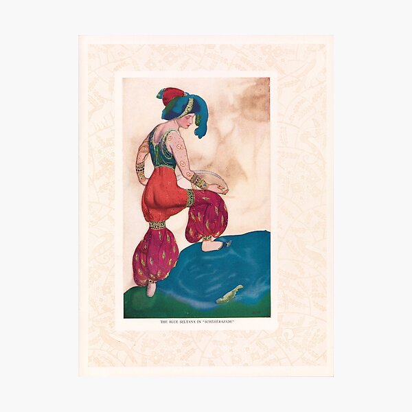 Item preview, Bakst. Blue Sultana. designed and sold by likiska.
