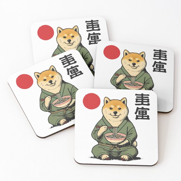 Item preview, Shiba Dog Ramen Japan Ukiyo-e Style designed and sold by LuminOrb.
