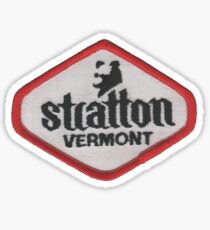Stratton Mt Vermont Ski resort from image of vintage ski patch Sticker