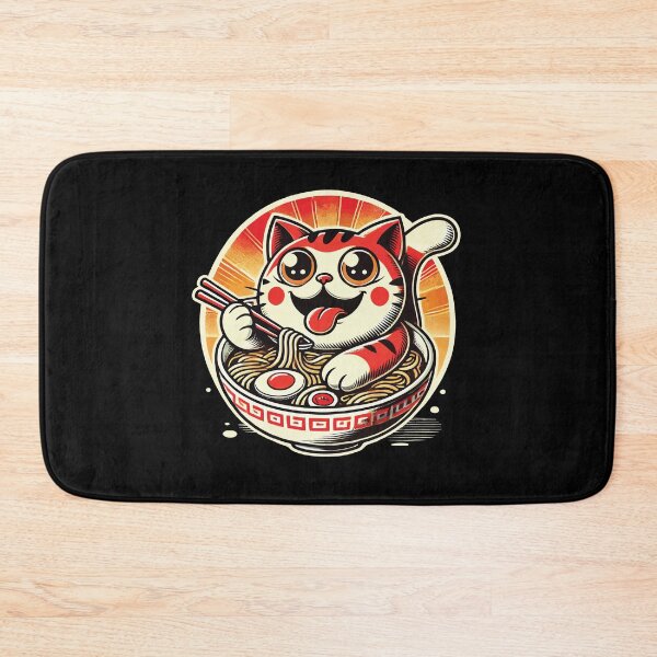 Item preview, Streetwear Cat Ramen Noodles Japanese Happiness designed and sold by LuminOrb.