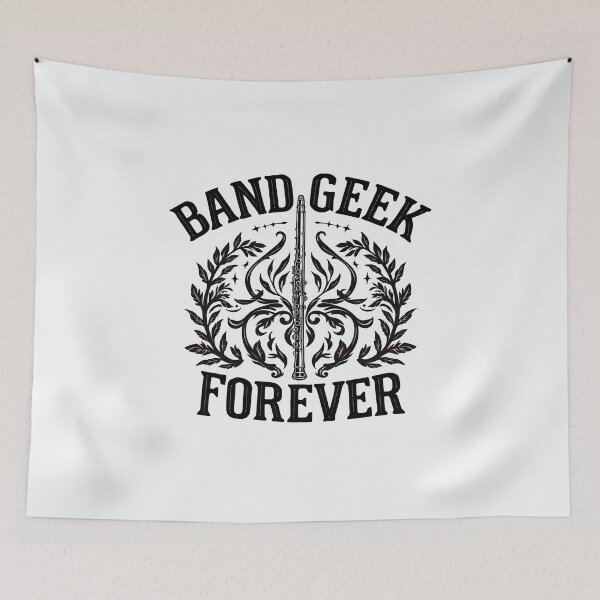 Item preview, Band Geek Forever: Flute Crest designed and sold by Jollys-ArtShop.