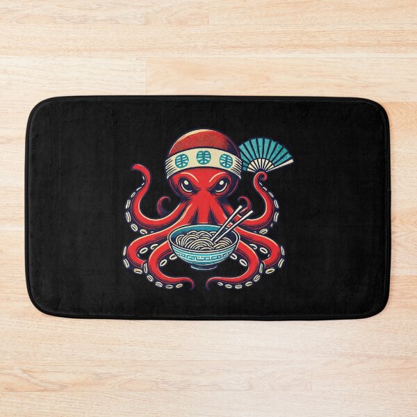 Item preview, Ramen Noodles Octopus Retro Japan designed and sold by LuminOrb.