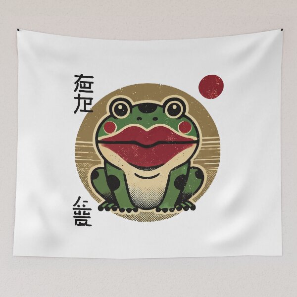 Item preview, Funny Japanese Ukiyo-e Streetwear Meme Frosch designed and sold by LuminOrb.