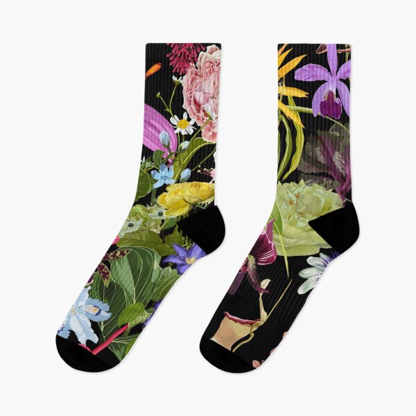 Item preview, Seamless pattern with hand drawn colored decorative tropical and garden flowers. designed and sold by MatyKotiv.