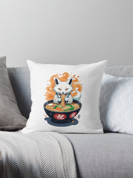 Artikel-Vorschau von Kitsune Ramen Nudeln Kawaii Retro Ukiyo-e Fuchs, designt und verkauft von LuminOrb.