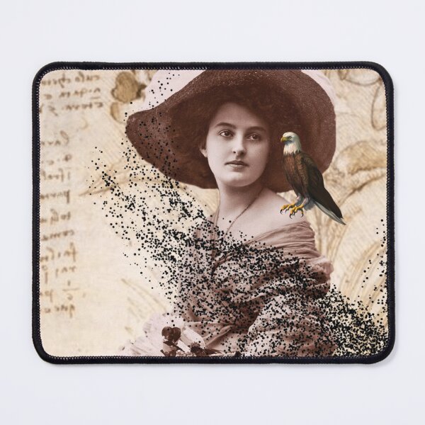 Item preview, Vintage Girl’s Peaceful Moment with Eagle designed and sold by GraphixKing999.