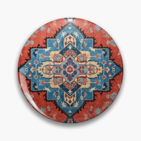 Artikelvorschau, Blau-Roter Azurblauer Orientalischer Perserteppich entworfen und verkauft von GrinGalore.