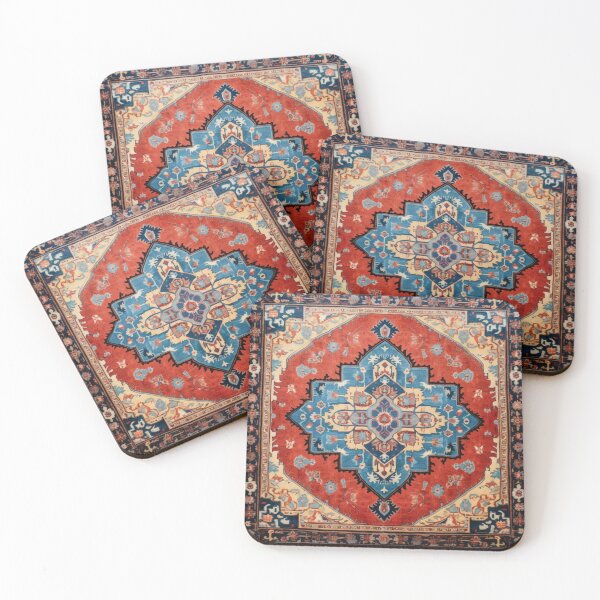Artikelvorschau, Blau-Roter Azurblauer Orientalischer Perserteppich entworfen und verkauft von GrinGalore.