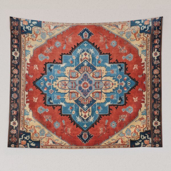 Item preview, Blue-Red Azure Oriental Persian Wonderful Carpet designed and sold by GrinGalore.