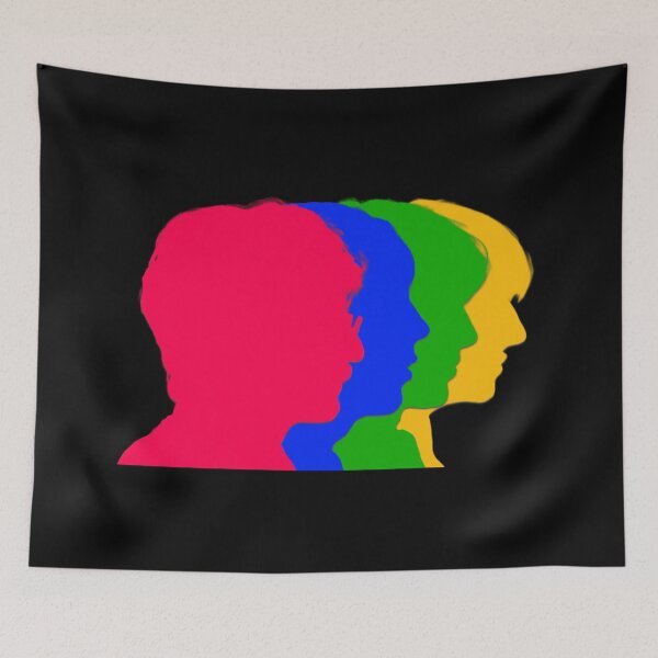 Item preview, The Fab Four in silhouette designed and sold by geetarv.