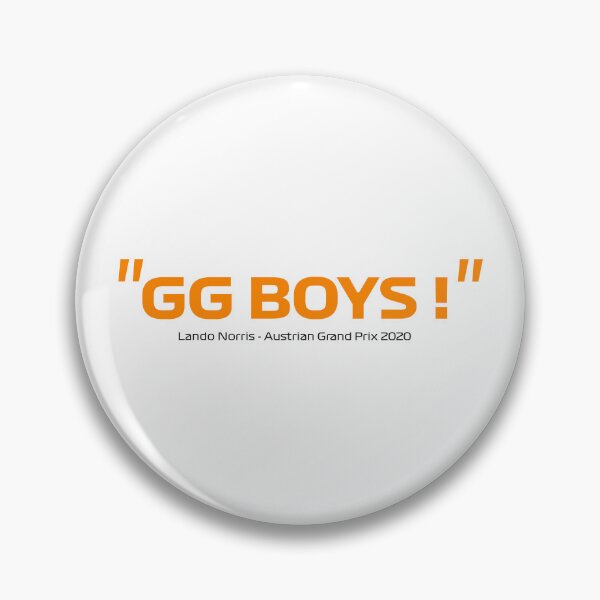 Item preview, GG BOYS !  Lando Norris F1 Quote | Austrian GP 2020 | Formula 1 Fan Gift designed and sold by kianyenny.
