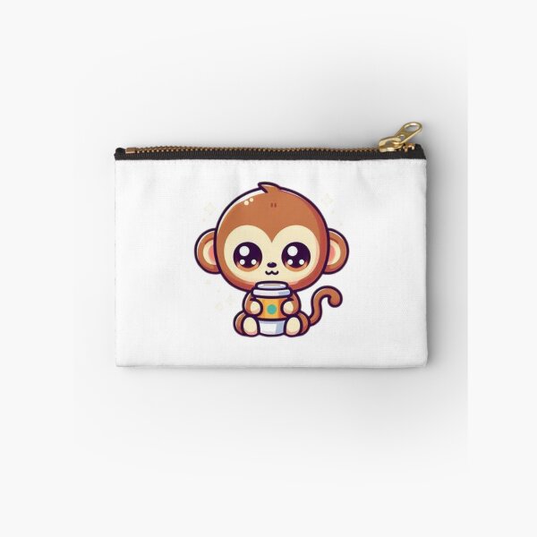 Item preview, monkey with coffee designed and sold by Eternalski.
