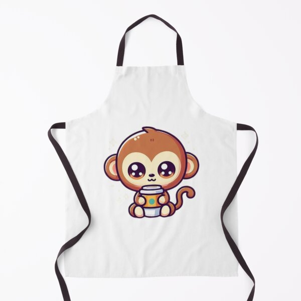 Item preview, monkey with coffee designed and sold by Eternalski.