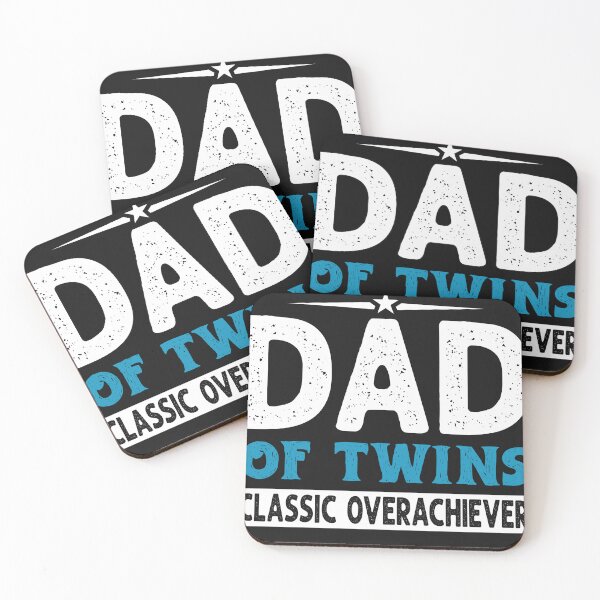 Item preview, DAD of Twins Classic Overachiever funny twins dad t shirt designed and sold by StreetArtPro.
