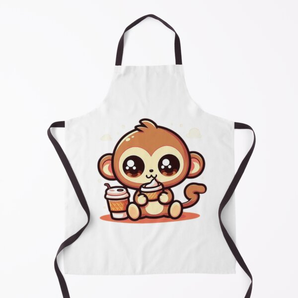 Item preview, monkey with coffee designed and sold by Eternalski.