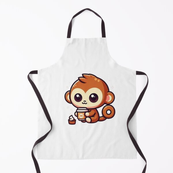 Item preview, monkey with coffee designed and sold by Eternalski.