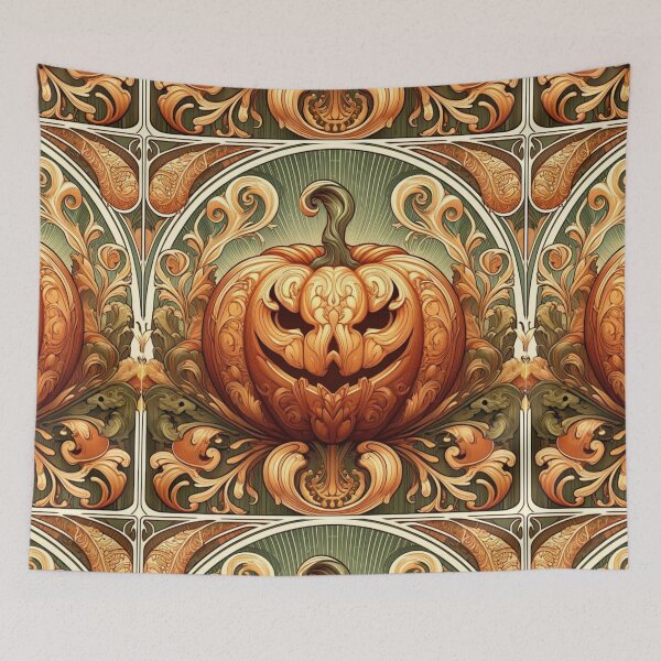 Item preview,  Art Nouveau Carved Pumpkin designed and sold by NSB-Design.