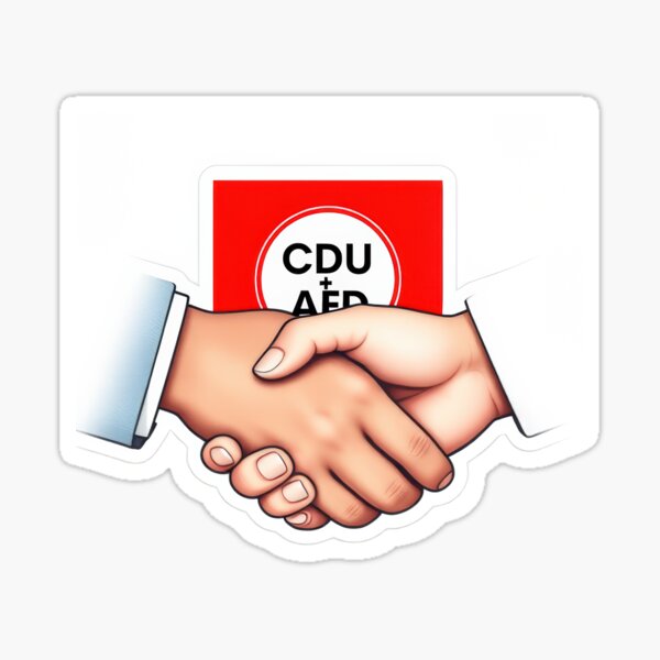 Artikel-Vorschau von CDU + AfD = HASS, designt und verkauft von IRON-iNK.