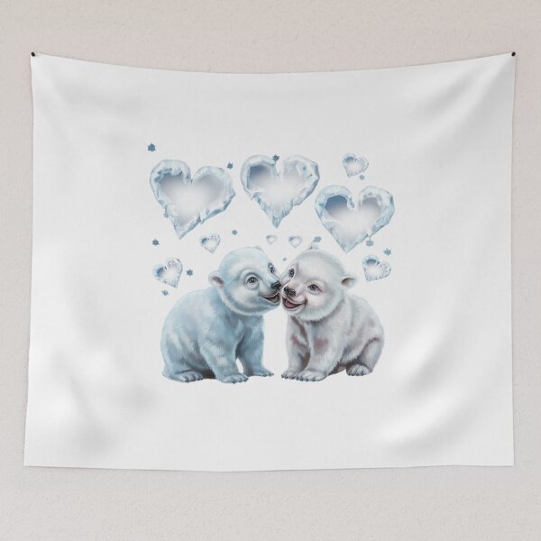 Item preview, Happy Valentine's Day Polar Bears designed and sold by JANA4446.
