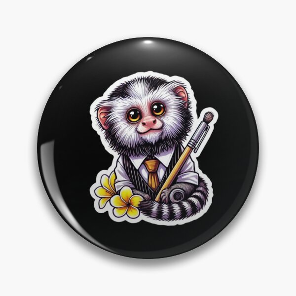 Item preview, white eared marmoset designed and sold by EuropeanPrints.
