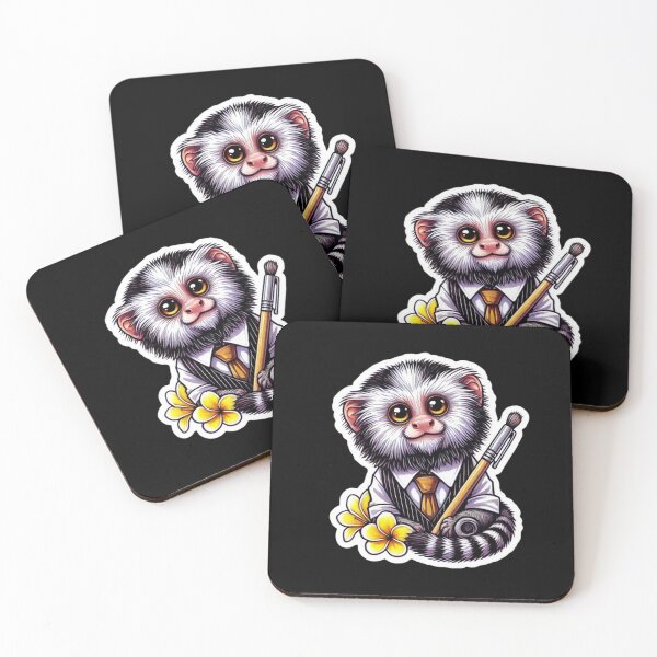 Item preview, white eared marmoset designed and sold by EuropeanPrints.