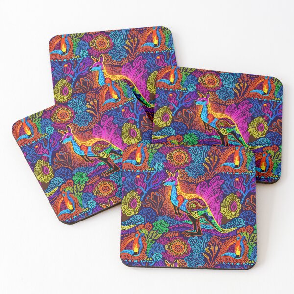 Item preview, Vibrant Coloured Australian Kangaroo designed and sold by AussieConcepts.