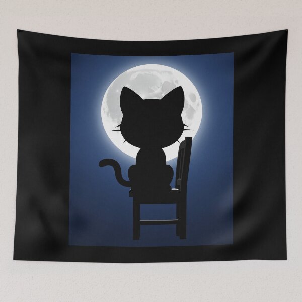 Item preview, Cat & Moon A1 designed and sold by VeenyOcicat.