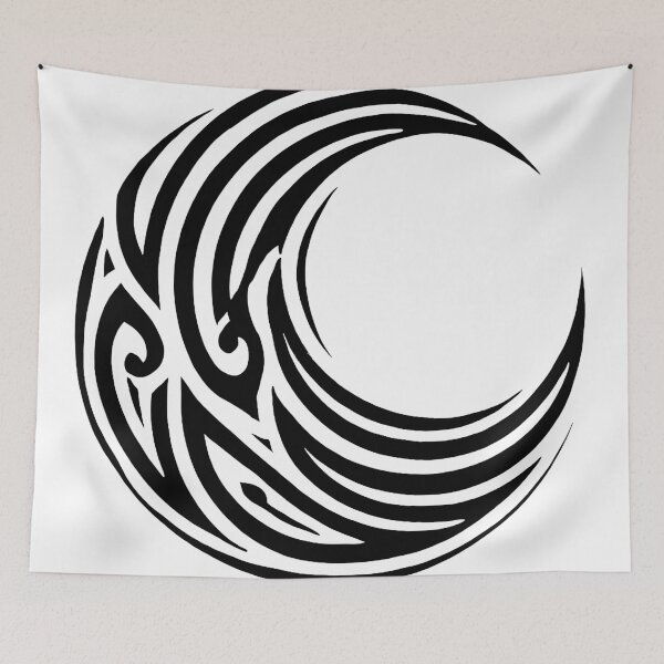 Item preview, Tribal crescent moon designed and sold by SpectrumShine.