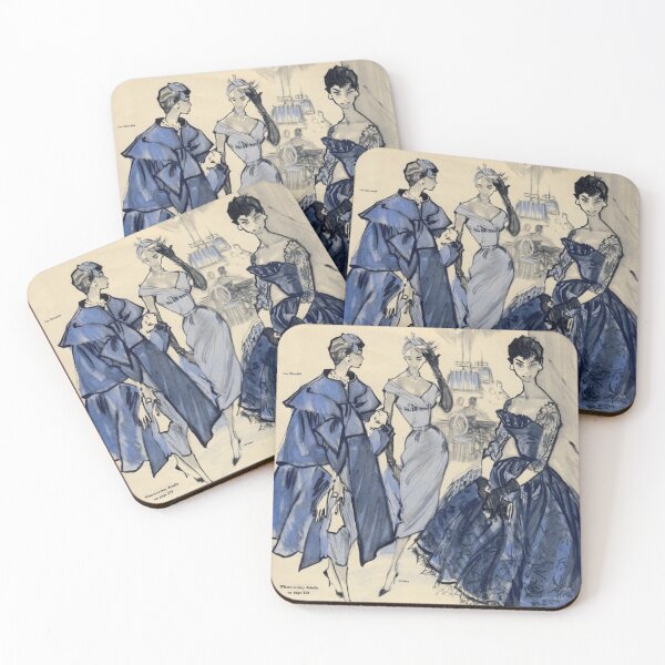 Item preview, Soiree Bleus designed and sold by midcenturymuse.