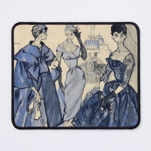 Item preview, Soiree Bleus designed and sold by midcenturymuse.