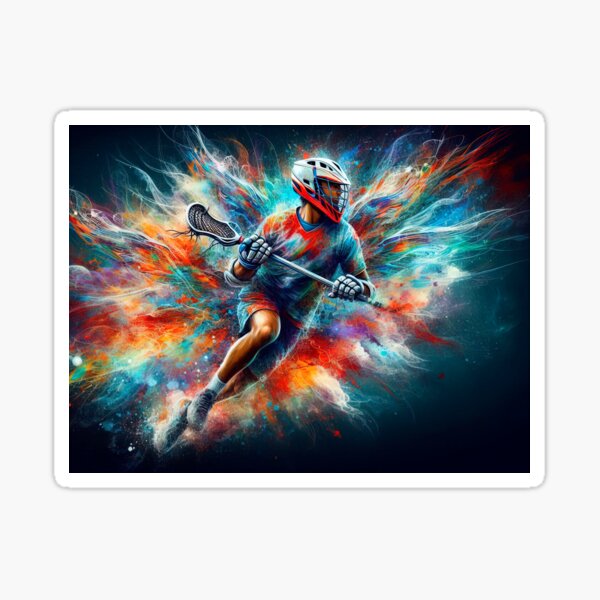 Item preview, Lacrosse in watercolor designed and sold by paulrommer.