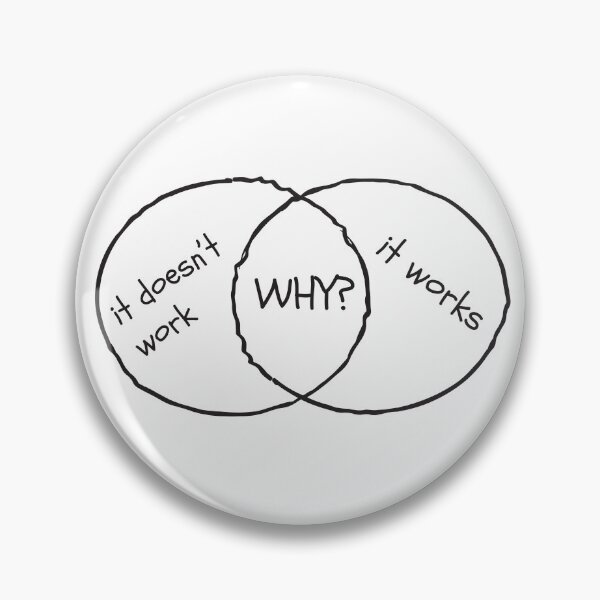 Artikelvorschau, WARUM? – Venn-Diagramm-Programmierer-Humor entworfen und verkauft von Pineberry Co.