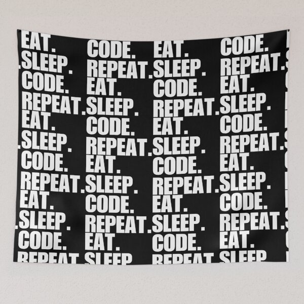 Item preview, Eat. Sleep. Code. Repeat. designed and sold by FreshArtFusion.