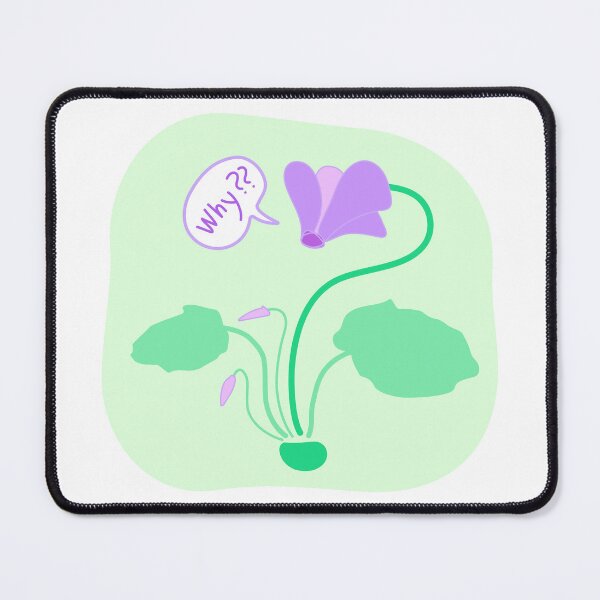 Item preview, Cyclamen Plant Wondering Why designed and sold by SpottedPilot.