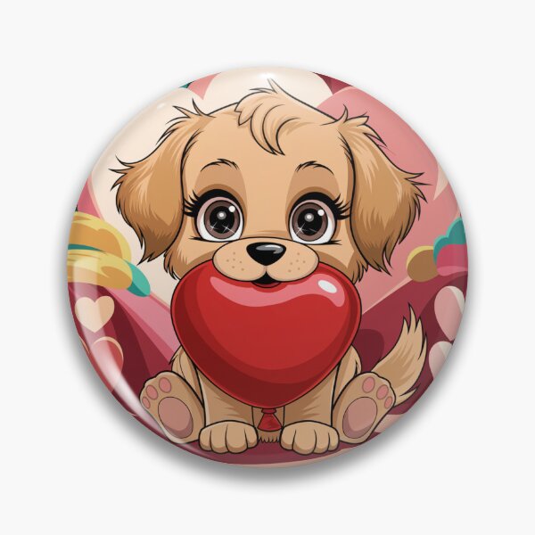 Item preview, Cute Retriever with Heart designed and sold by NaMieSz.