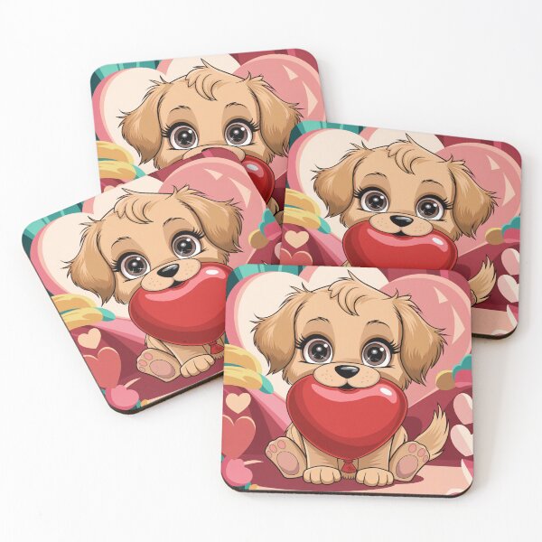 Item preview, Cute Retriever with Heart designed and sold by NaMieSz.