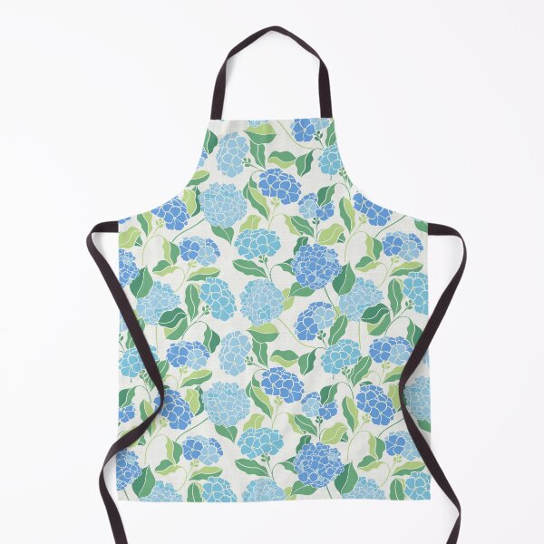Item preview, Hydrangea Porcelain Style. Blue and green floral print with vintage nostalgic flair designed and sold by trefail.