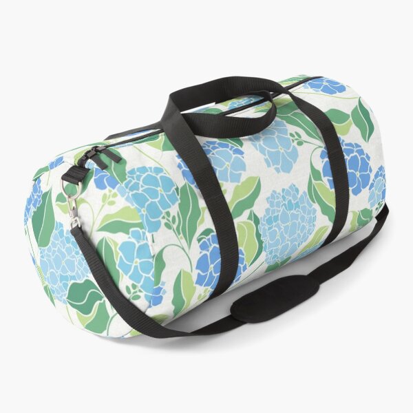 Item preview, Hydrangea Porcelain Style. Blue and green floral print with vintage nostalgic flair designed and sold by trefail.