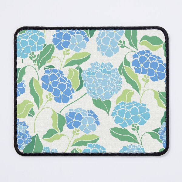 Item preview, Hydrangea Porcelain Style. Blue and green floral print with vintage nostalgic flair designed and sold by trefail.