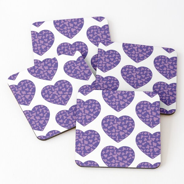 Item preview, Big Violet Cow Patches on Purple Cowhide | Continues Purple Cow Heart designed and sold by PatternPen.