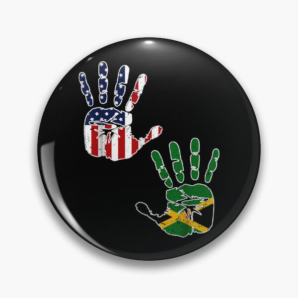 Item preview, Funny Jamaica Handprint Flag, American Jamaica designed and sold by AddlPoolart.
