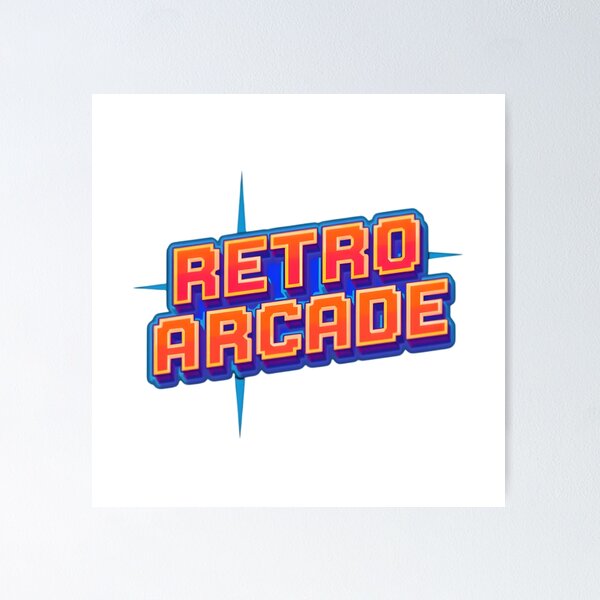Artikel-Vorschau von Vintage-Gaming-Typografie, designt und verkauft von Glitzich.