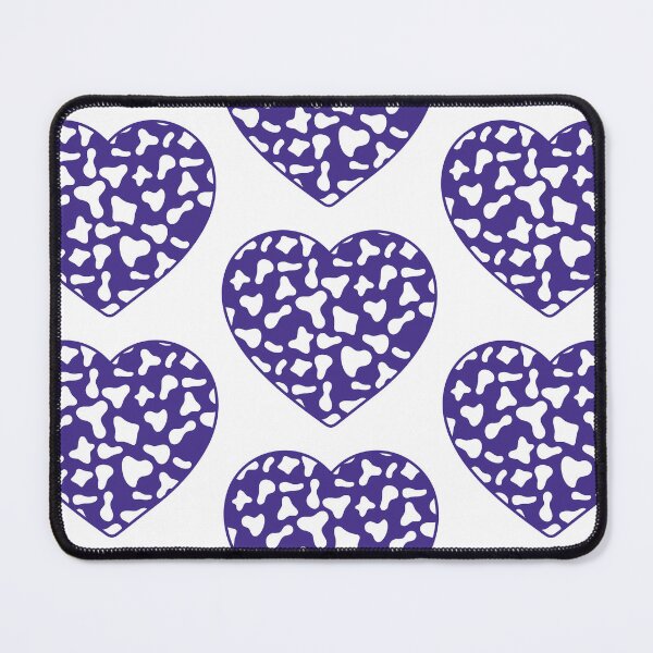 Item preview, Big White Cow Patches on Purple Cowhide | Continues Purple Cow Heart designed and sold by PatternPen.