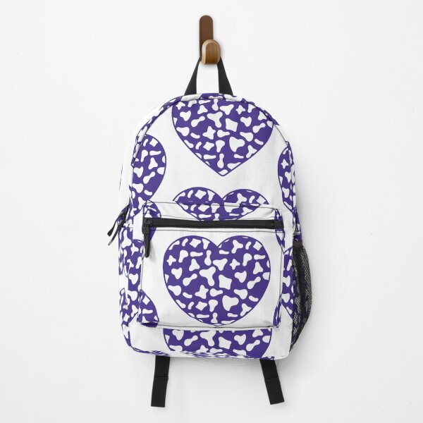 Item preview, Big White Cow Patches on Purple Cowhide | Continues Purple Cow Heart designed and sold by PatternPen.